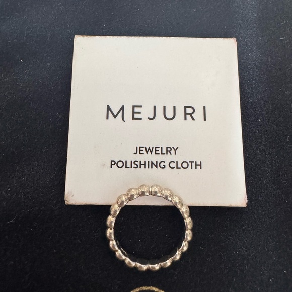Mejuri Metallic Silver Sphere Ring 4 - Picture 2 of 3